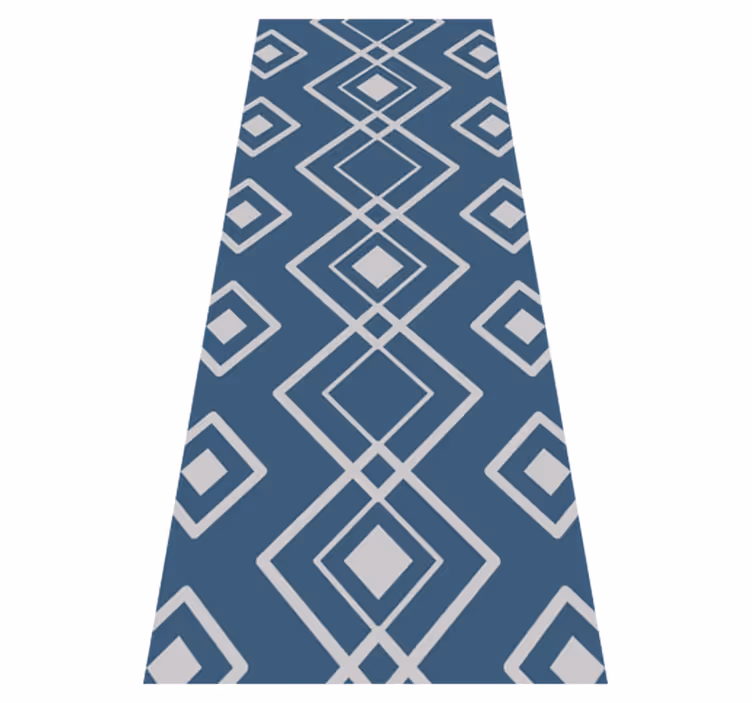 Vinyl tapijt hal superfresco easy navy geometric - TenStickers