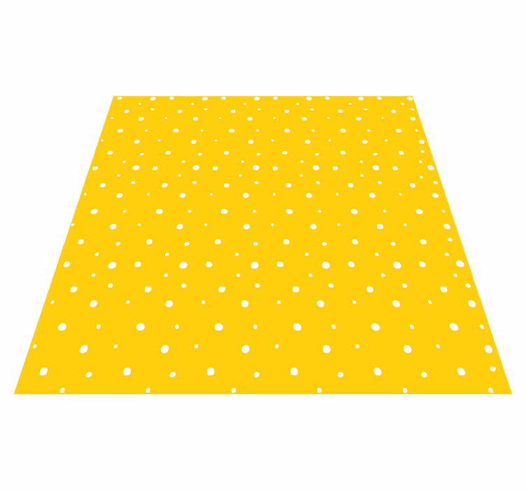 Vinyl tapijt geel met cirkels patroon - TenStickers