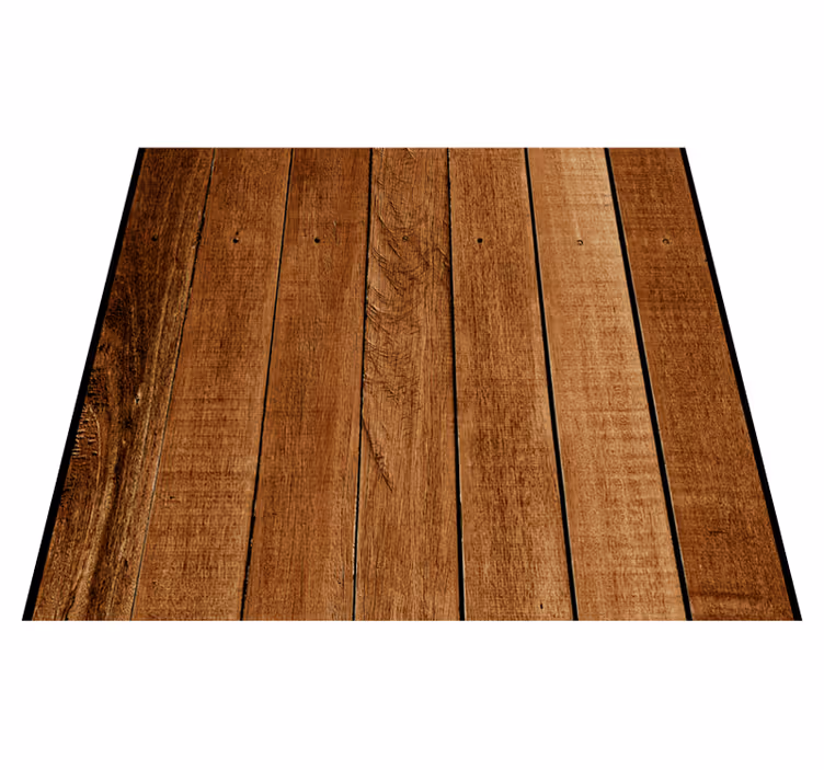 Vinyl tapijt bruin met rustieke houten structuur - TenStickers
