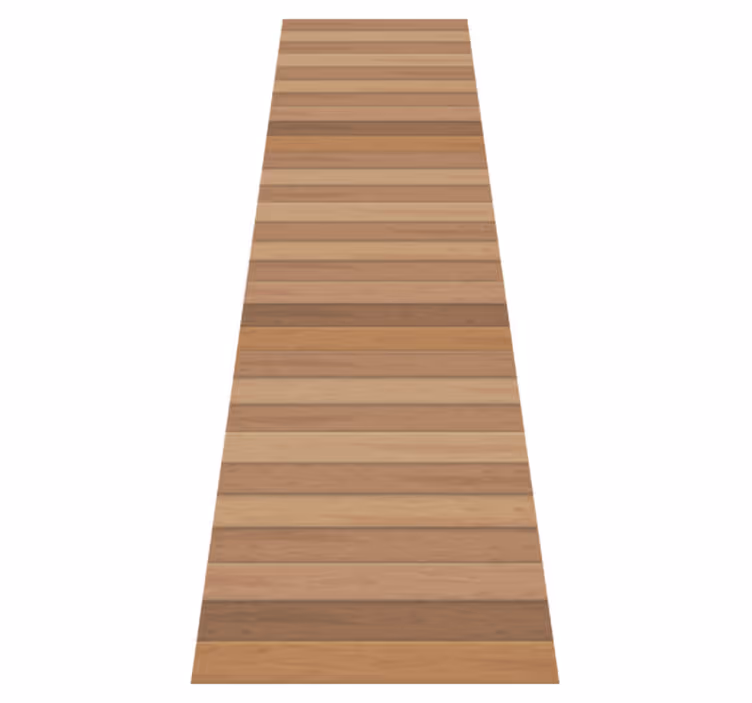 Vinyl tapijt bruin elegante rustieke houten planken - TenStickers
