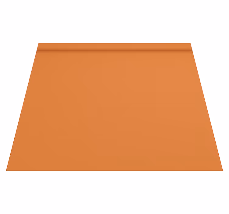 Vinyl tapijt oranje effen warme kleur - TenStickers