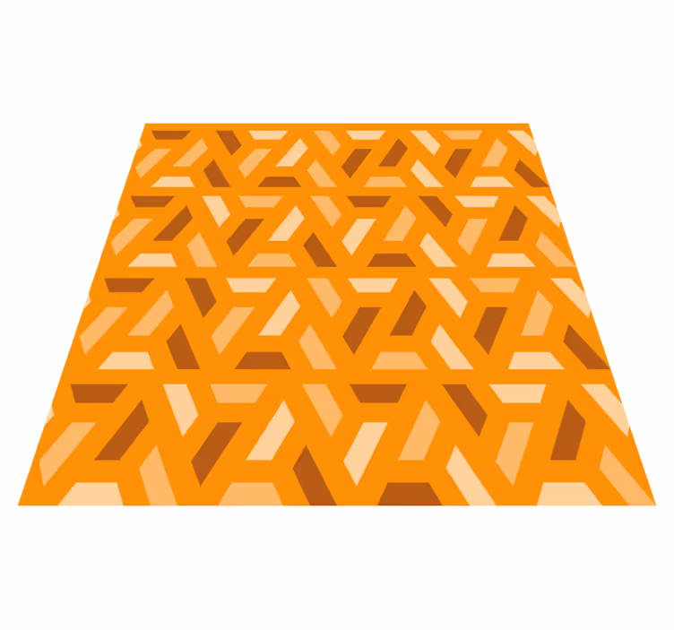 Vinyl tapijt oranje geometrische oranje tinten - TenStickers