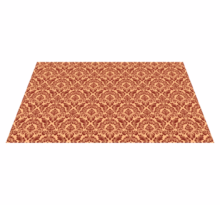 Vinyl tapijt oranje flock - TenStickers