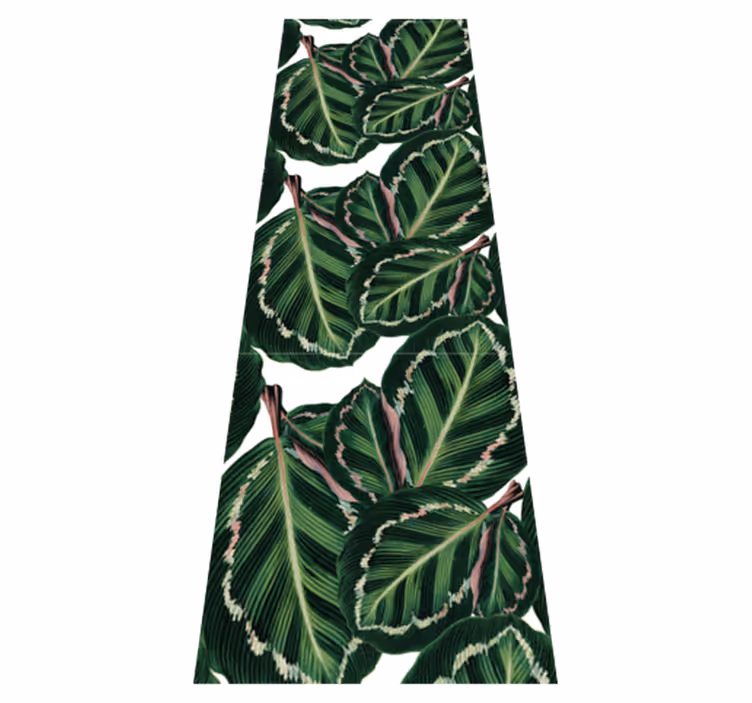 Vinyl tapijt groen maranta patroon - TenStickers