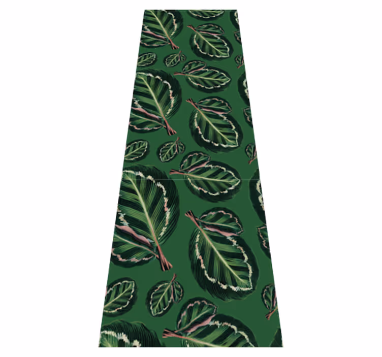 Vinyl tapijt groen green maranta - TenStickers
