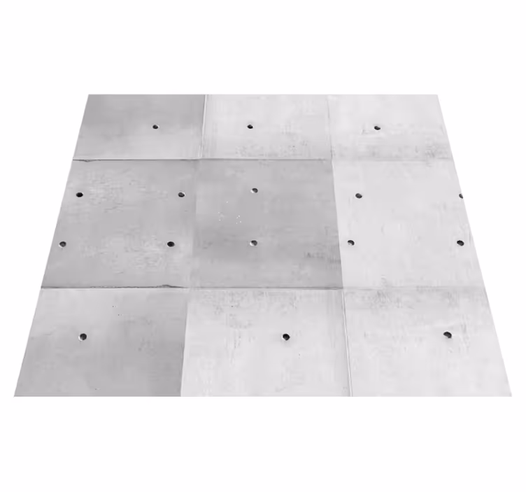 Vinyl tapijt buitenshuis minimalistische betonnen panelen - TenStickers