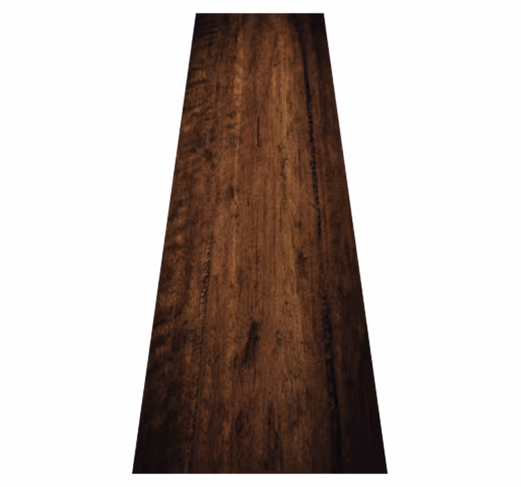 Vinyl tapijt buitenshuis ruwe donkerbruine patina hout - TenStickers