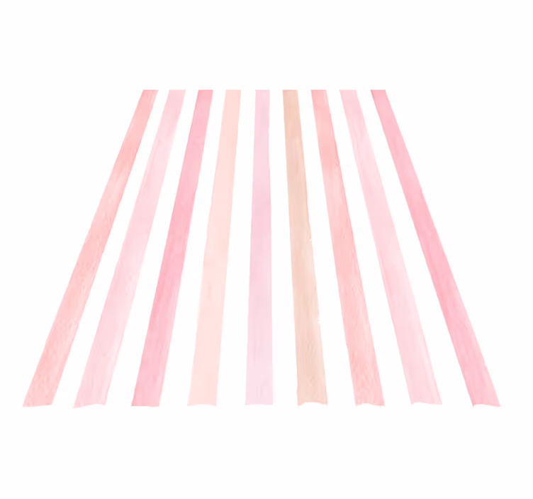 Vinyl tapijt buitenshuis roze aquarel verticale strepen - TenStickers