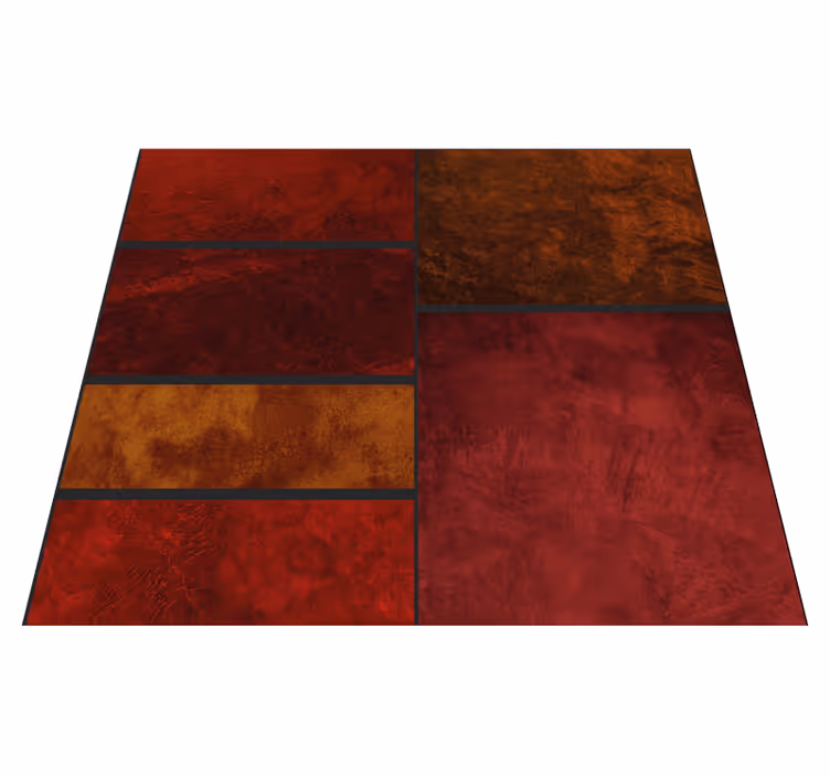 Vinyl tapijt buitenshuis met textuur patchworkdesign - TenStickers