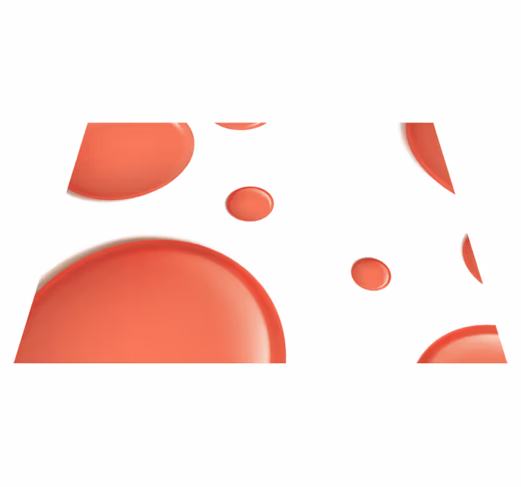Vinyl tapijt rood rode cirkel - TenStickers