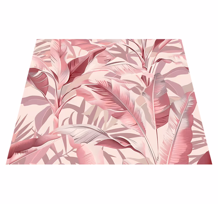 Vinyl tapijt roze regenwoud - TenStickers