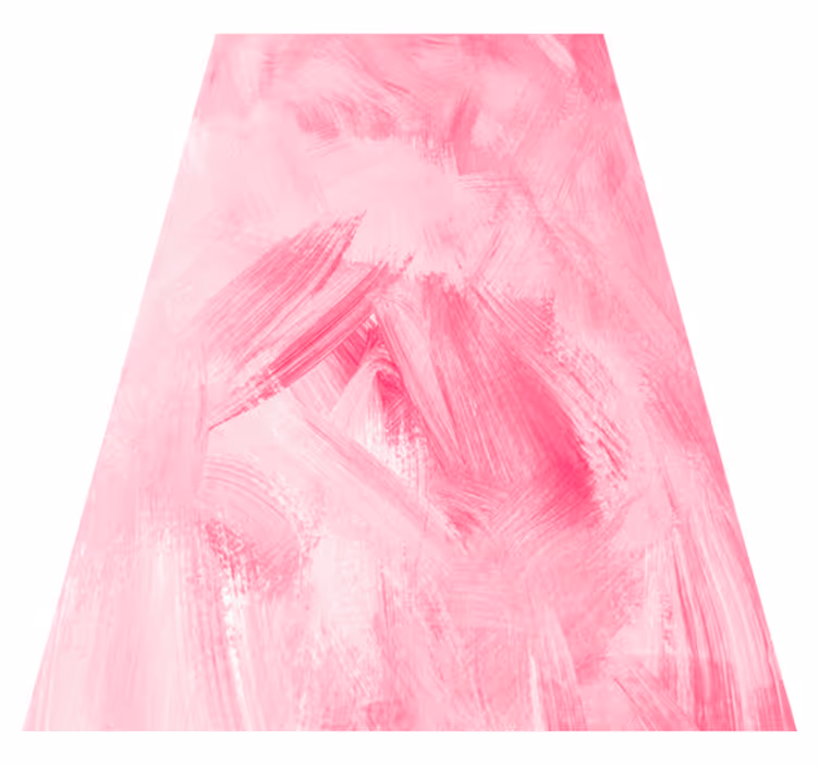 Vinyl tapijt roze met donkere roze penseelstreken - TenStickers
