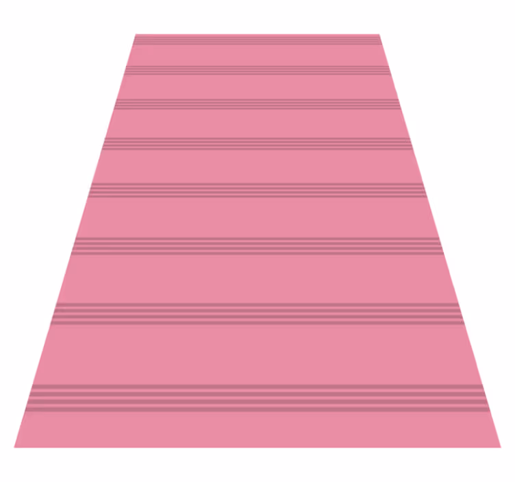 Vinyl tapijt roze met donkere roze strepen - TenStickers