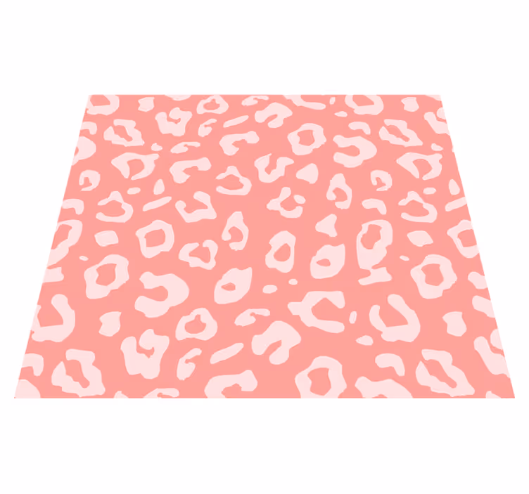 Vinyl tapijt roze met luipaardstructuur behang - TenStickers
