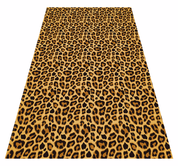 Accent met luipaardprint vinyl vloerkleed dierenprint - TenStickers