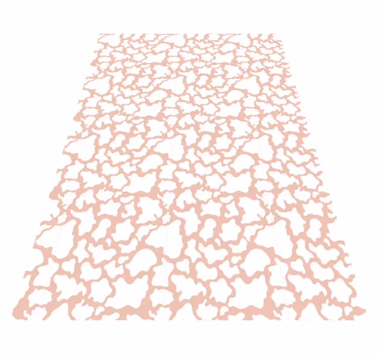 Gestructureerd roze vinyl vloerkleed dierenprint - TenStickers