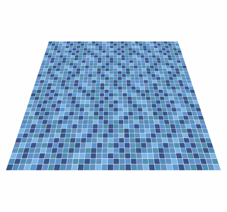 Mozaïek Textiel Geometrisch vinyl vloerkleed - TenStickers