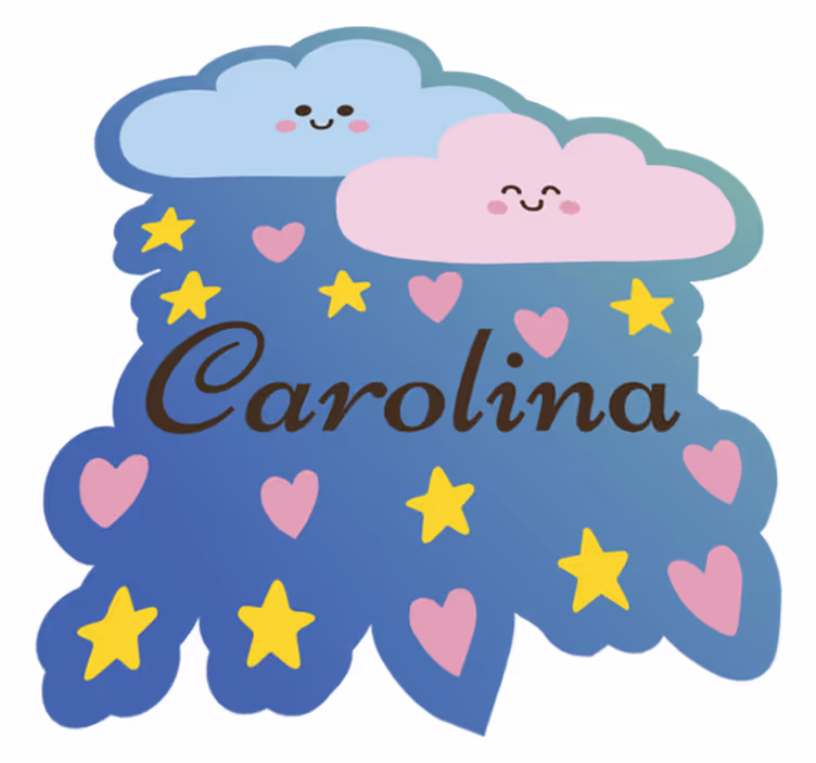 Aanpasbaar ontwerp met wolkenthema Vinyl vloerkleed baby - TenStickers