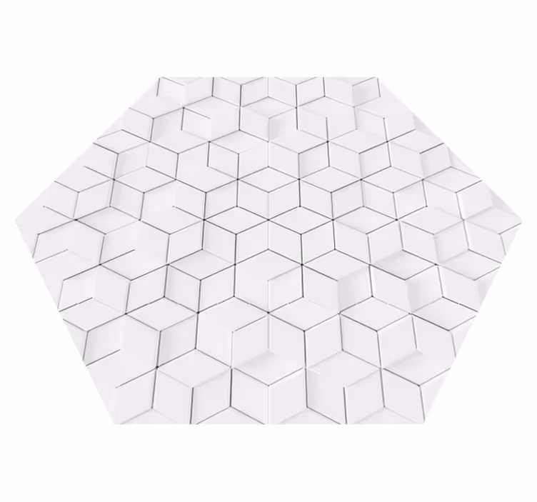 Minimaal Geometrisch Patroon vinyl tapijt woonkamer - TenStickers