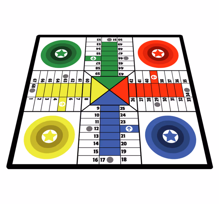 Interactief bord vinyl tapijt spel - TenStickers