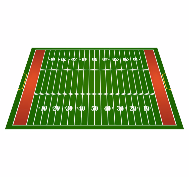Voetbalveld speelmat vinyl tapijt snelwegen - TenStickers