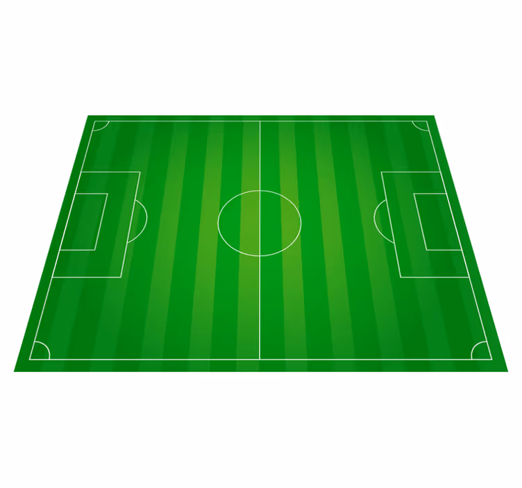 Vinyl tapijt voetbalveld tiener - TenStickers