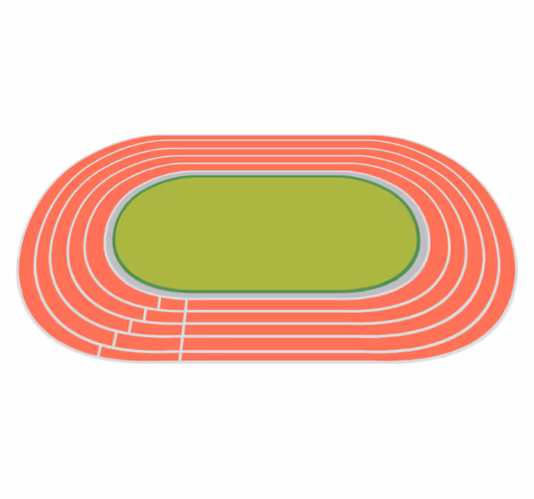 Vinyl tapijt voor jeugd atletiek tiener - TenStickers