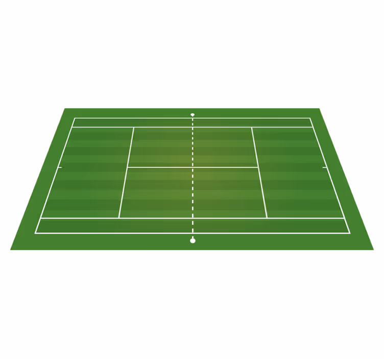 Tennisbaan vinyl tapijt snelwegen - TenStickers