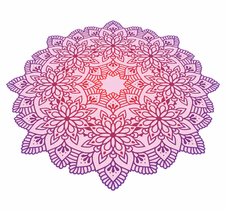 Vinyl tapijt mandala mandala embleem - TenStickers