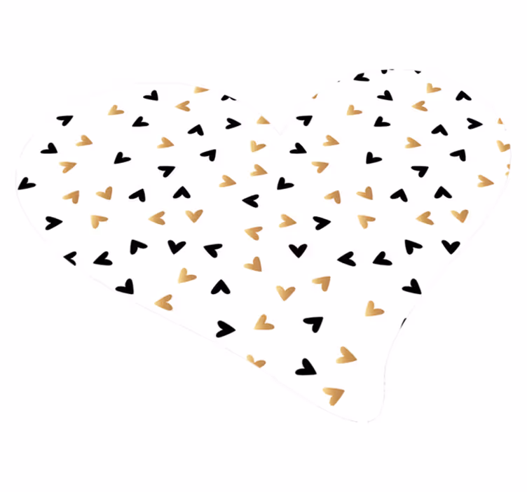 Hartverstrooiingspatroon vinyl tapijt geometrisch - TenStickers