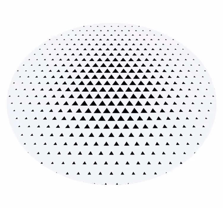 Geometrische driehoekige vinyl tapijt geometrisch - TenStickers