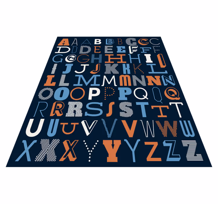 Vinyl tapijt alfabet leren lezen - TenStickers