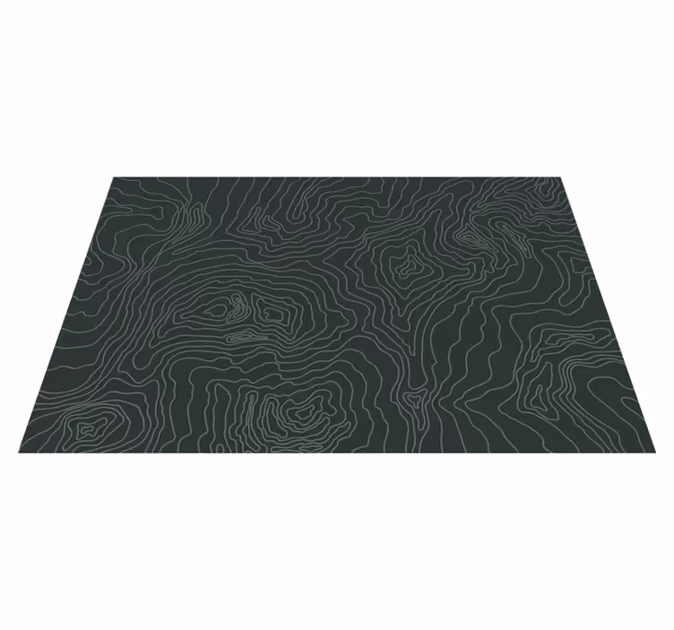 Esthetiek van contourkaarten vinyl tapijt textuur - TenStickers