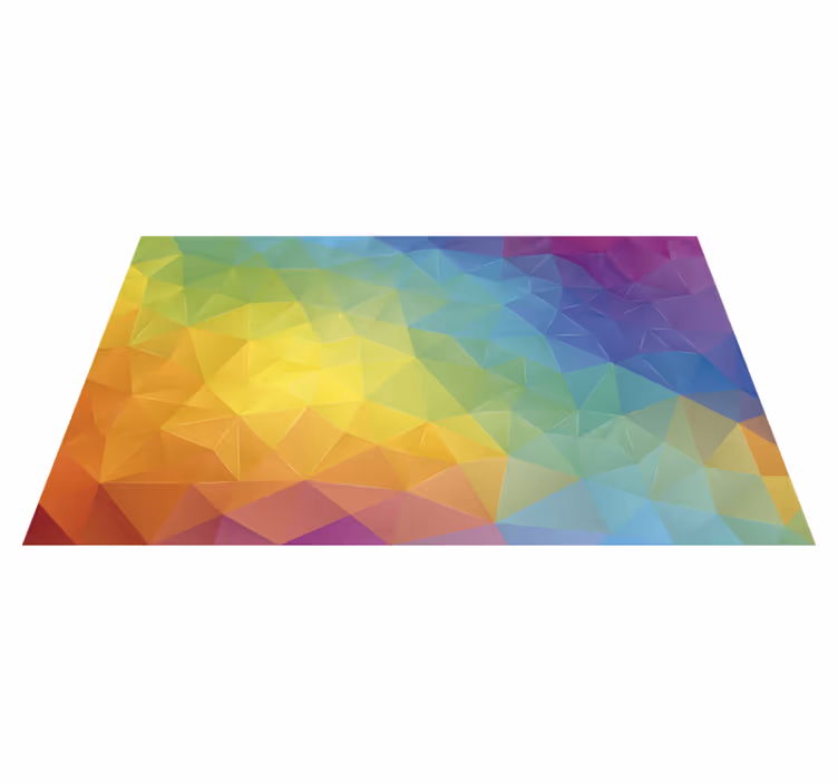 Vinyl tapijt geometrisch spectrum - TenStickers