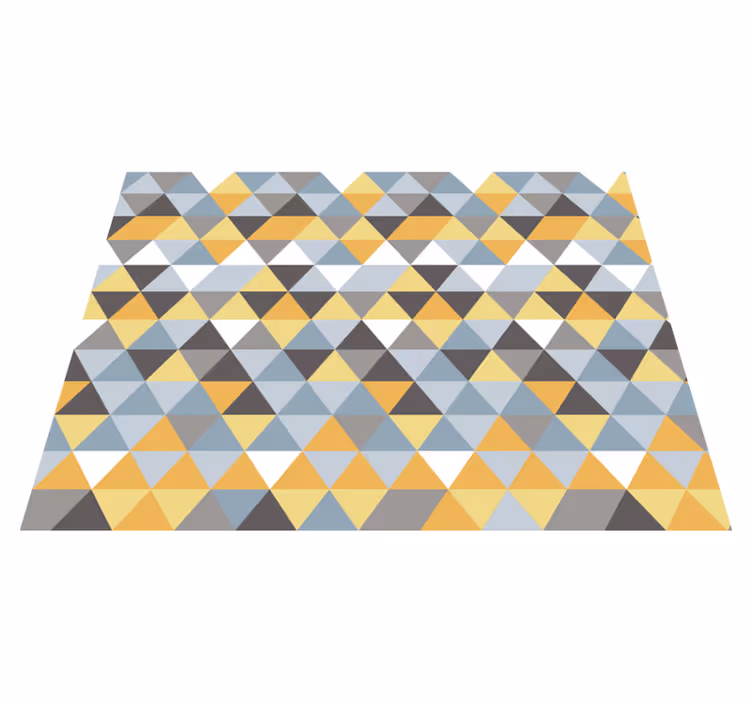 Driehoekig mozaïek vinyl tapijt geometrisch - TenStickers