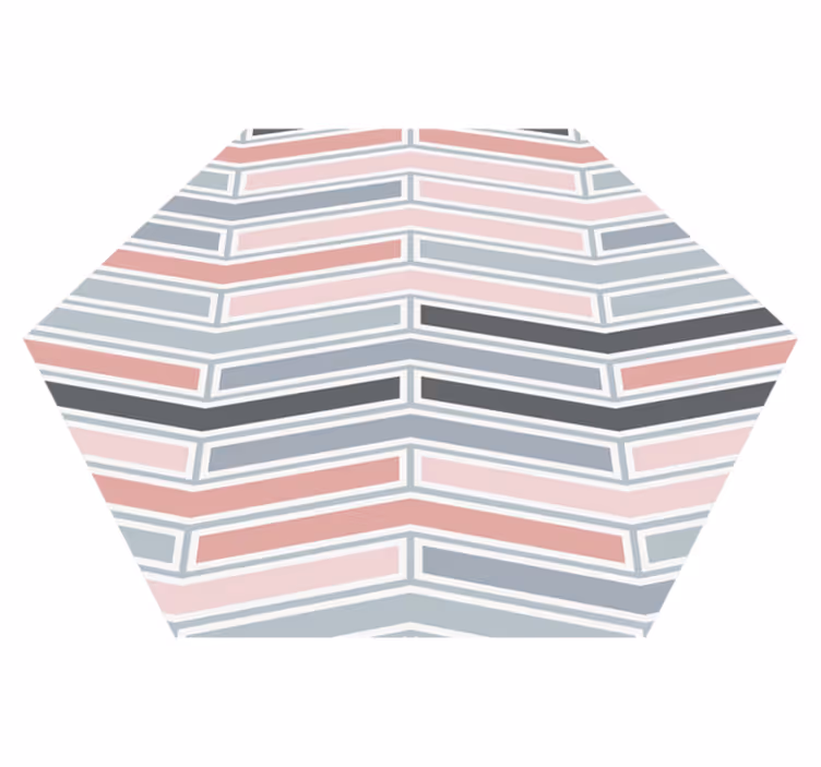 Vinyl tapijt geometrisch lijnpatroon - TenStickers