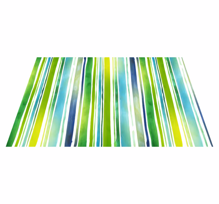 Abstract gestreept vinyl tapijt strepen - TenStickers