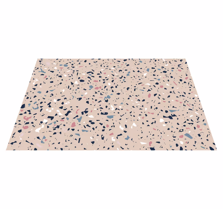 Terrazzo patroon vinyl tapijt textuur - TenStickers