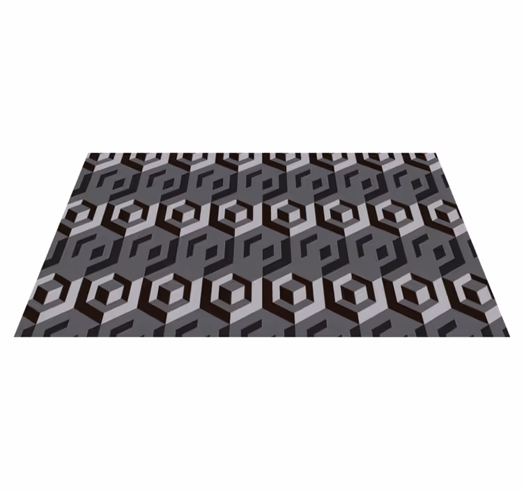 Geometrische keukenvloer vinyl tapijt geometrisch - TenStickers