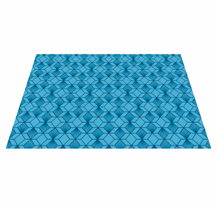 Weergave van geometrische patronen vinyl tapijt geometrisch - TenStickers