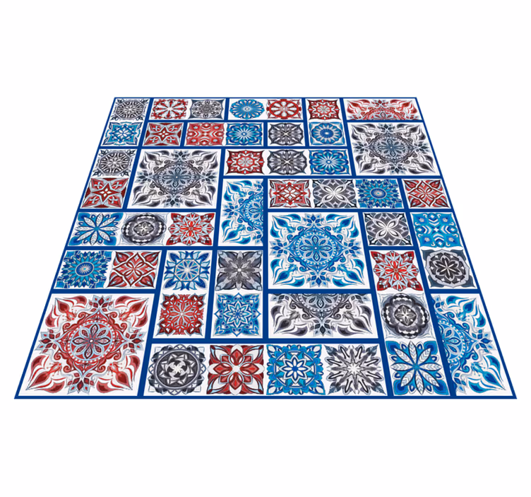 Vinyl tapijt mozaïek mozaïek tegel patchwork - TenStickers