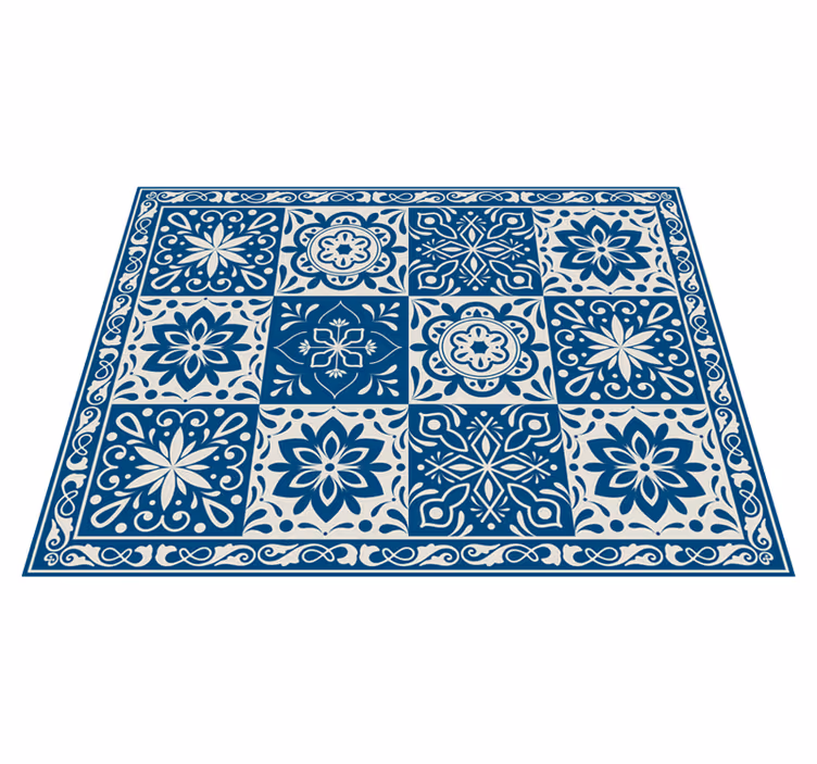 Keramisch patroon vinyl tapijt tegels - TenStickers