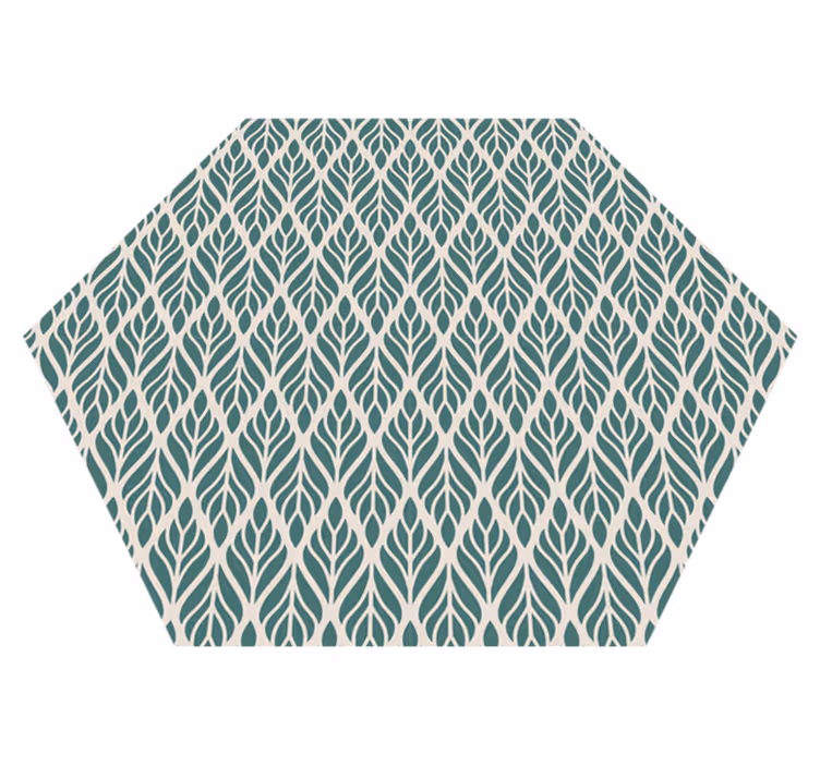 Geometrische bladstructuur vinyl tapijt geometrisch - TenStickers