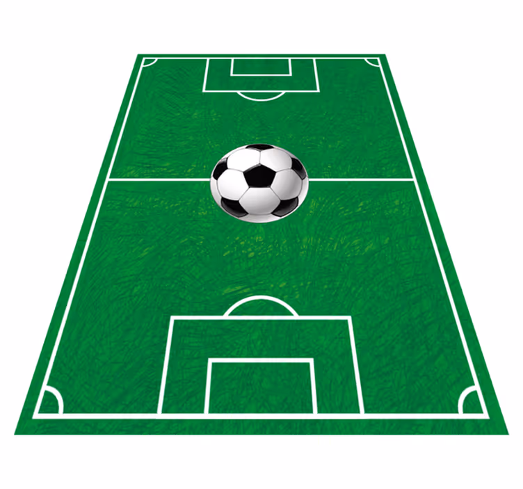 Afbeeldingen van voetbalvelden vinyl tapijt spel - TenStickers