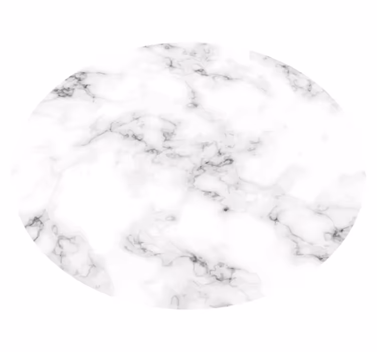 Marmeren vinyl tapijt met rond marmerdesign - TenStickers