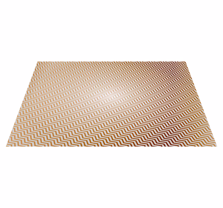 Zigzag geometrische vormen vinyl tapijt - TenStickers