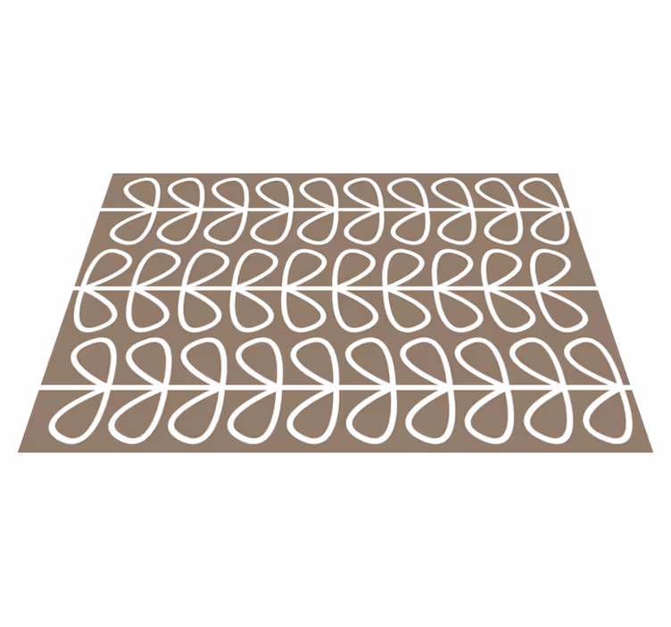 Geometrische lusstructuur vinyl tapijt geometrisch - TenStickers