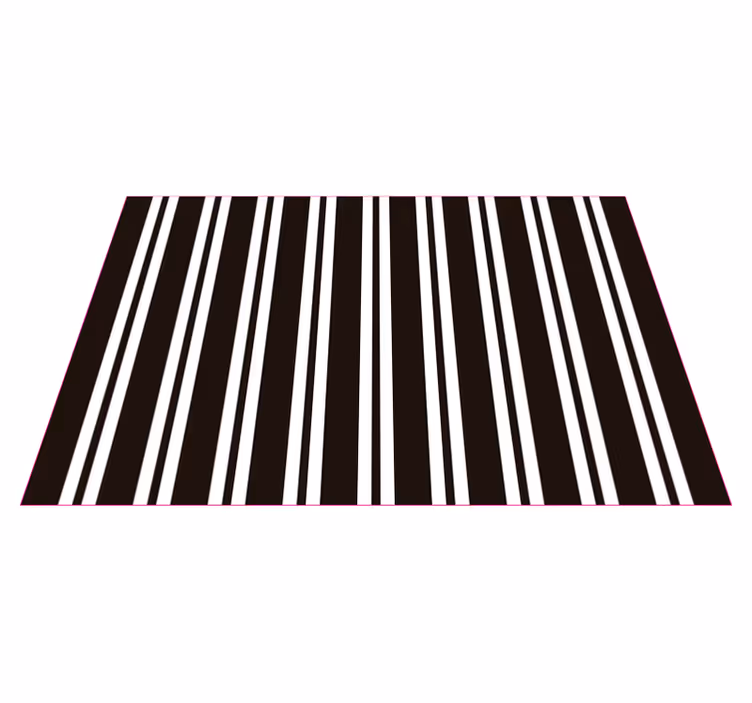Gestreepte elegantie vinyl tapijt strepen - TenStickers