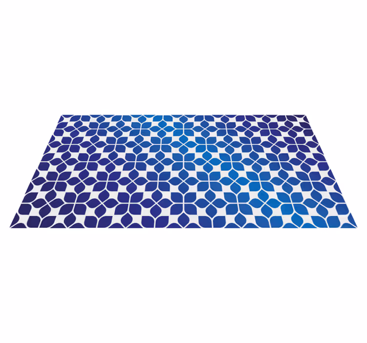 Geometrische vervagende tegels vinyl tapijt geometrisch - TenStickers