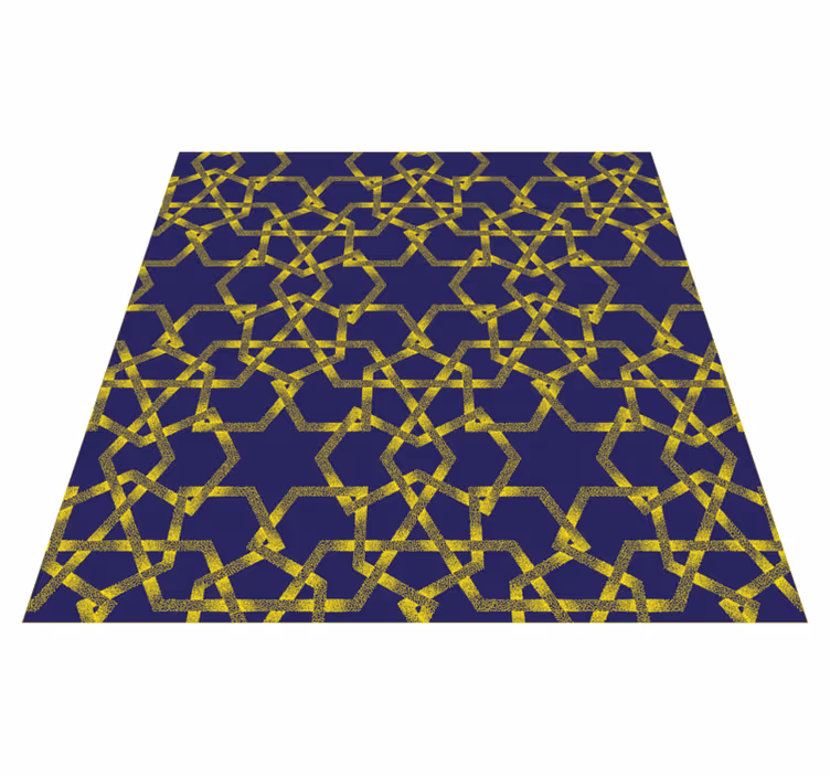 Geometrisch badaccent vinyl tapijt badkamer - TenStickers